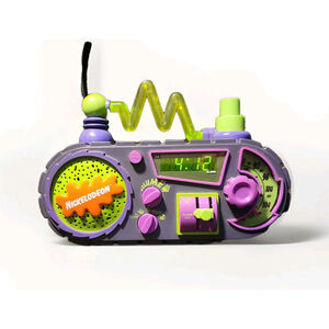 Rare VTG 1995 Nickelodeon Time Blaster Alarm Clock Am/fm Radio TESTED WORKING